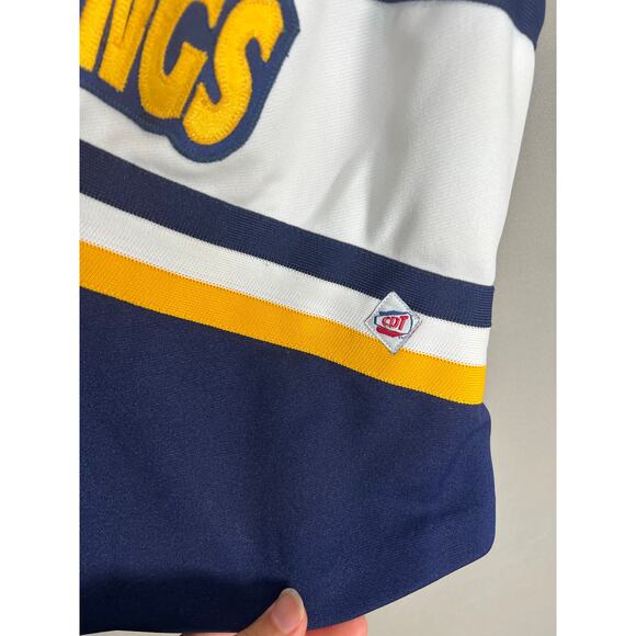 AUTHENTIC 2 PIECE CHEERLEADER DANZ TEAM UNIFORM "MUSTANGS" Small Blue Yellow - Picture 10 of 12